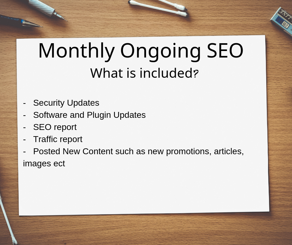 Monthly Ongoing SEO canberra